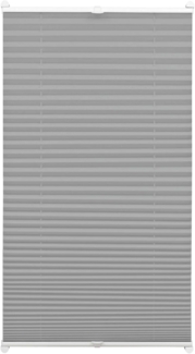 Gardinia EasyFix Plissee, mit 2 Bedienschienen, Schiefer, 210x90 cm