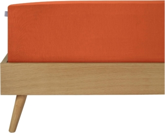Schiesser Spannbettlaken Jessi - Edeljersey - 150 x 200 cm - Terrakotta