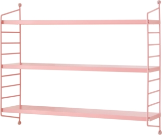 en.casa 'Strängnäs' Modulares Wandregal, Stahl, Rosa, 50 x 60 x 15 cm