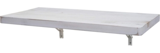 Wandtisch, shabby weiß, Massivholz, klappbar, 120x60 cm