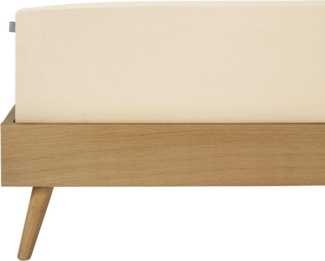 Schiesser 'Flexi' Spannbettlaken mit Gummizug, Jersey / Elasthan, Creme, 90x200 cm