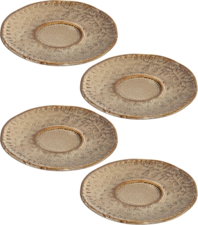 Leonardo MATERA Espressountertasse 11 cm beige 4er Set - A