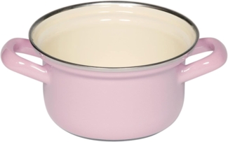 Riess Kasserolle mit Chromrand, Rosa, 12,0 cm