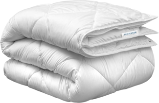 Schiesser 4-Jahreszeitenbett Lykke - 2 zusammenknöpfbare Steppdecken für Sommer und Winter, STANDARD 100 by OEKO-TEX® zertifiziert