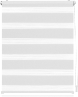 Lichtblick Sonnenschutzsysteme GmbH Doppelrollo Kopenhagen 60 cm x 220 cm (BxL) Weiß modernes Duo Rollo; Klemm- und schraubbar; Lichtdurchlässig und blickdicht