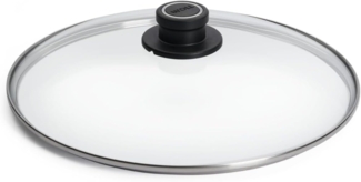 WOLL Pfannendeckel Glasdeckel rund für Pfanne, (Stück, 1-tlg), Mit entlüftbarem Deckelknopf