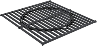 RÖSLE Grillrost 'Vario' für Videro G3 & G4, emailliertes Gusseisen, schwarz, 45 x 39,5 cm