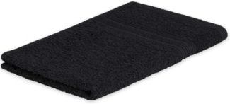 Exklusiv Heimtextil Gästehandtuch Frottier 500 g/m² 30 x 50 cm Schwarz