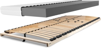 Matratzenset Betten-ABC KSP-500, 90 x 220 cm, H3 + Lattenrost Max 1 NV MZV