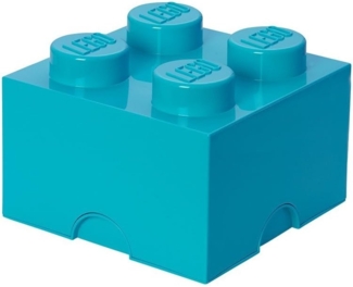 Lego 'Storage Brick 4' Aufbewahrungsbox türkis