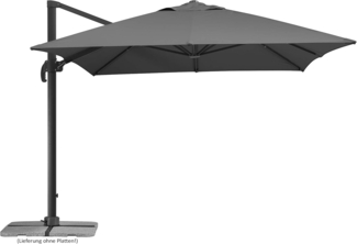 Schneider Schirme Ampelschirm, Rhodos Grande, anthrazit, 4x3 m