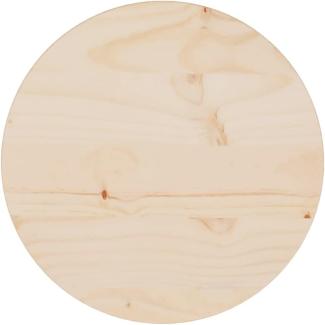 vidaXL Tischplatte Massivholzplatte Holzplatte Ersatztischplatte Holz Platte für Esstisch Couchtisch Gartentisch Ø30x2,5 cm Massivholz Kiefer
