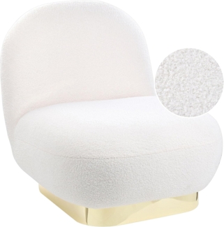 Sessel LOVIISA Bouclé Weiß