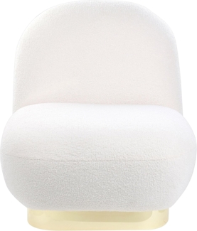 Sessel LOVIISA Bouclé Weiß