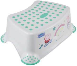 Keeeper Peppa Tritthocker Schemel mit Anti-Rutschfunktion Soft Grey