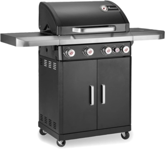 LANDMANN Gasgrill Rexon 4.1 cooK - schwarz