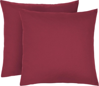biberna Feinjersey-Kopfkissenbezug 0077144, rost, 2x 80x80cm