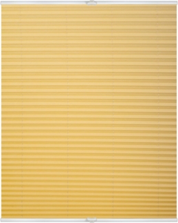 Lichtblick Sonnenschutzsysteme GmbH Plissee Nizza 55 cm x 130 cm (BxL) Gelb Tageslicht; einfache Installation mit Klemmträgern; verspannt