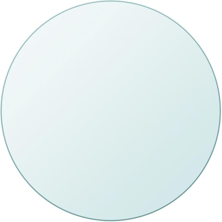 vidaXL Tischplatte aus gehärtetem Glas rund 800 mm 243629