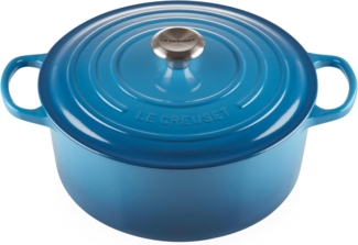 Le Creuset Signature Gusseisen-Bräter mit Deckel, Für alle Herdarten und Induktion geeignet, Rund, Marseille, 28,0 cm, 6.7