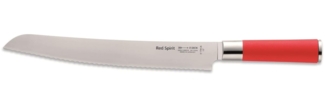 Friedrich Dick 'Red Spirit' Brotmesser, Stahl / Kunststoff rot, 26 cm