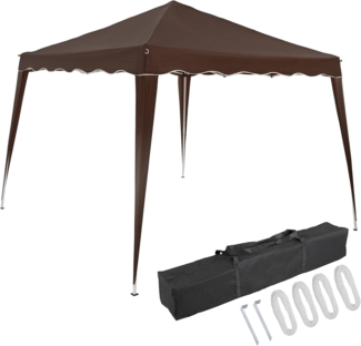 Deuba 'Capri' Pop-Up Pavillon inkl. Tasche, wasserdicht, UV-Schutz 50+, Polyester dunkelbraun, 3x3 m