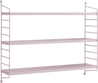 en.casa 'Strängnäs' Modulares Wandregal, Stahl, Lila, 50 x 60 x 15 cm