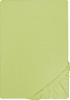 Castell Jersey-Stretch-Spannbetttuch 0077113, pistaziengrün, 1x 180x200 cm - 200x200 cm