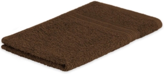 Exklusiv Heimtextil Gästehandtuch Frottier 500 g/m² 30 x 50 cm Schokobraun