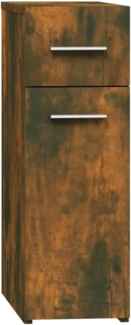 vidaXL Apothekerschrank Räuchereiche 20x45,5x60 cm Holzwerkstoff 815864