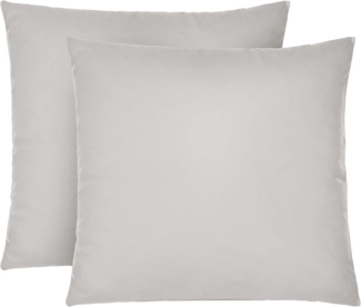 biberna Feinjersey-Kopfkissenbezug 0077144, sturmgrau, 2x 80x80cm