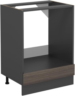 Vicco Herdumbauschrank R-Line, Edelgrau, 60 cm ohne Arbeitsplatte