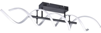 TRIO Leuchten LED Deckenleuchte Sequence, Dimmfunktion, Farbwechsel, ohne Leuchtmittel, Farbwechsler, warmweiß - kaltweiß, Deckenlampe dimmbar, Lichtfarbe einstellbar, 5000 Lumen LED 41W