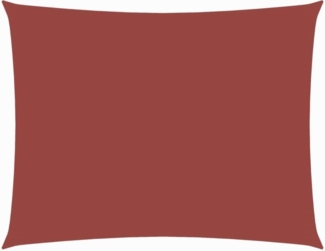 vidaXL Sonnensegel Oxford-Gewebe Rechteckig 5x6 m Terrakotta-Rot