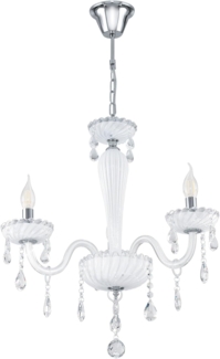 Eglo 39112 Kronleuchter CARPENTO in WEISS, 3-flammig
