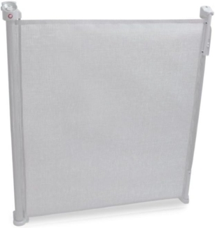 Lionelo 5902581650825 Tulia Baby Tür-u. Treppenschutzgitter hellgrau Absturzsicherung Rollo, Weiß