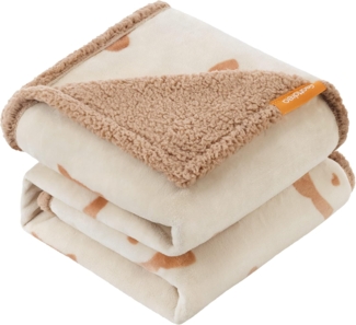 Feandrea Haustierdecke, wasserdicht, Sherpa Fleece, Beige, XL (152x127 cm)