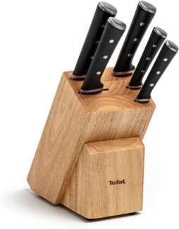Tefal 'Ice Force' Messerblock mit 5 Messern, Holz natur