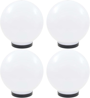 vidaXL LED-Gartenleuchten 4 Stk. Kugelförmig 25 cm PMMA 277142
