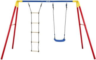 Kettler 'Combi' Doppelschaukel, Metall, rot/blau, 178 x 267 x 137 cm
