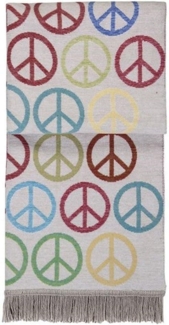 pad Wohndecke, Mischgewebe, 150x200 cm, Peace Multicolor
