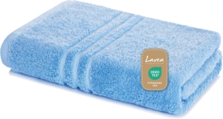 Lavea Saunatuch 80x200 cm, Frottierserie Elena, Delphinblau