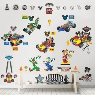 Walltastic PROMO A set of stickers for room decoration Disney Mickey Mouse Roadster Racer 45613 34x46 cm p12 Walltastic