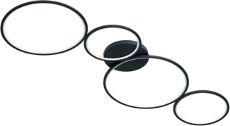 LED Deckenleuchte, schwarz matt, Switch Dimmer, 97 cm