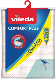 VILEDA Bügeltischbezug Viva ExpComfort Plus 120-130x38-45cm türkis / pink sortiert