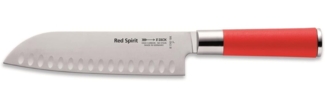 Friedrich Dick 'Red Spirit' Santokumesser, Stahl / Kunststoff rot, 18 cm