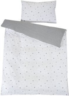 Schardt Voile Himmelset/Bettset 4-teilig sternchen grau
