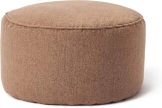 Lumaland 'Comfort Line' Sitzsack-Hocker, Indoor, Polyester braun, 45 x 45 x 25 cm, 50 l
