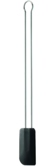 Rösle Silikon Teigschaber schwarz 26 cm