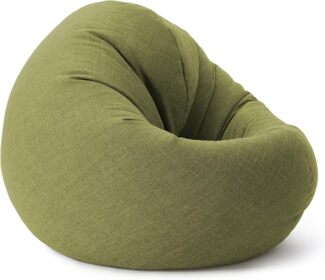 Lumaland 'Interior Line' 2-in-1 Sitzsack, Runder Komfort für drinnen, 300l, 120 x 80 x 75 cm, Lime